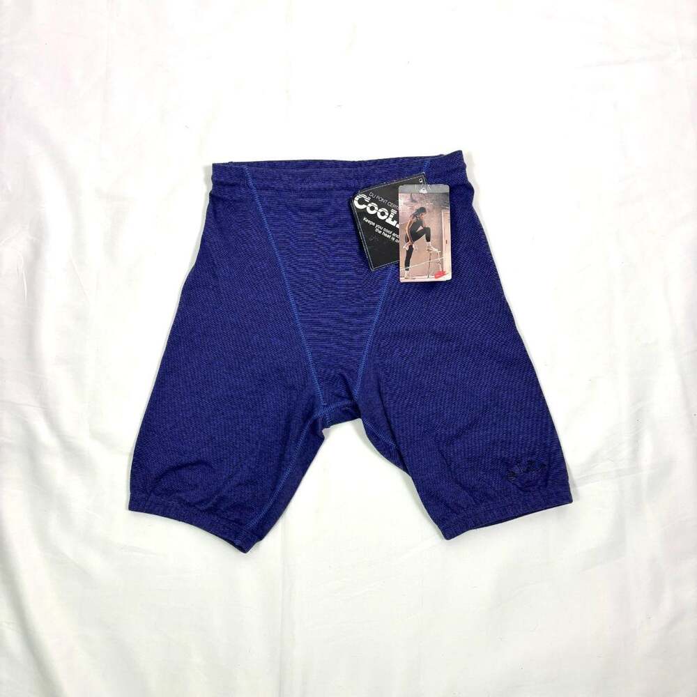 Vintage 90s Nike Made in USA CoolMax Biker Shorts NWT Purple Blue Heather M